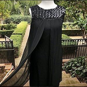 ❤️ Vintage Silk 60’s Sequin Party Dress Women’s XS